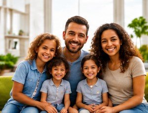 Family living in the United States