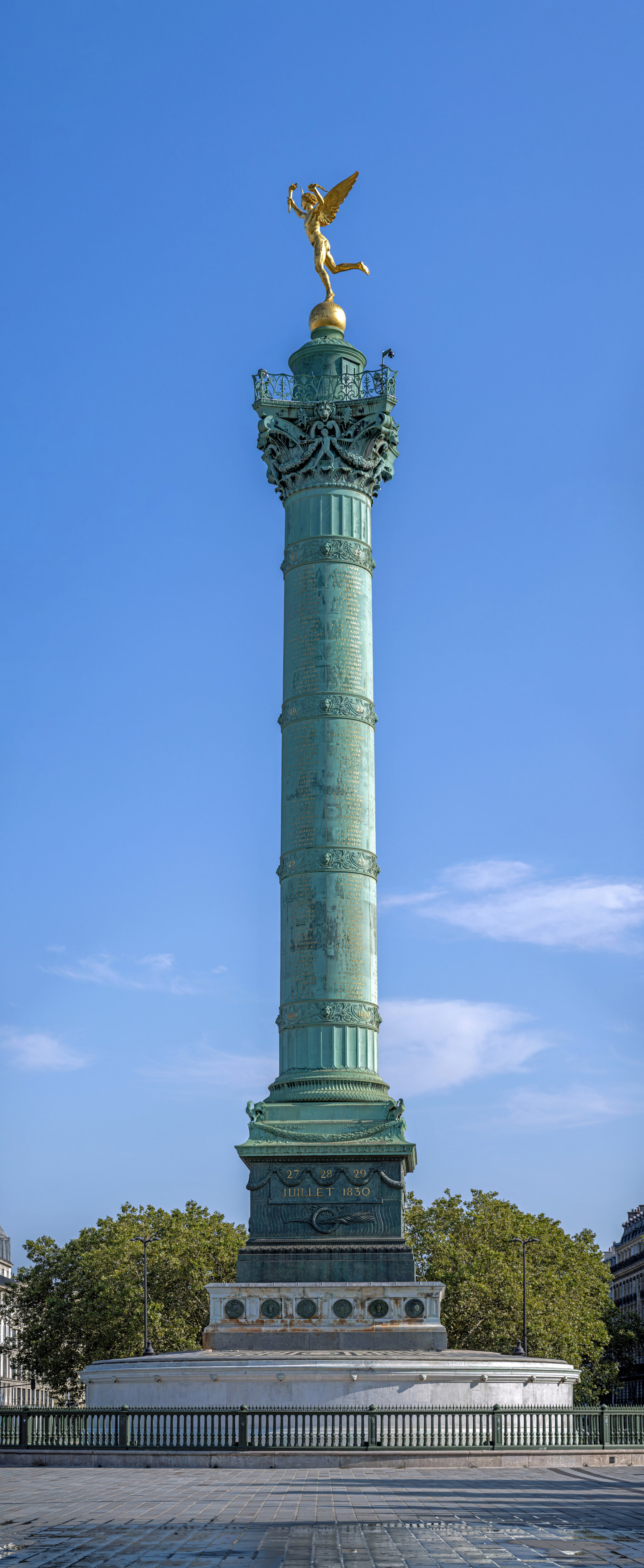 Vue panoramique Place de la Bastille Paris 11